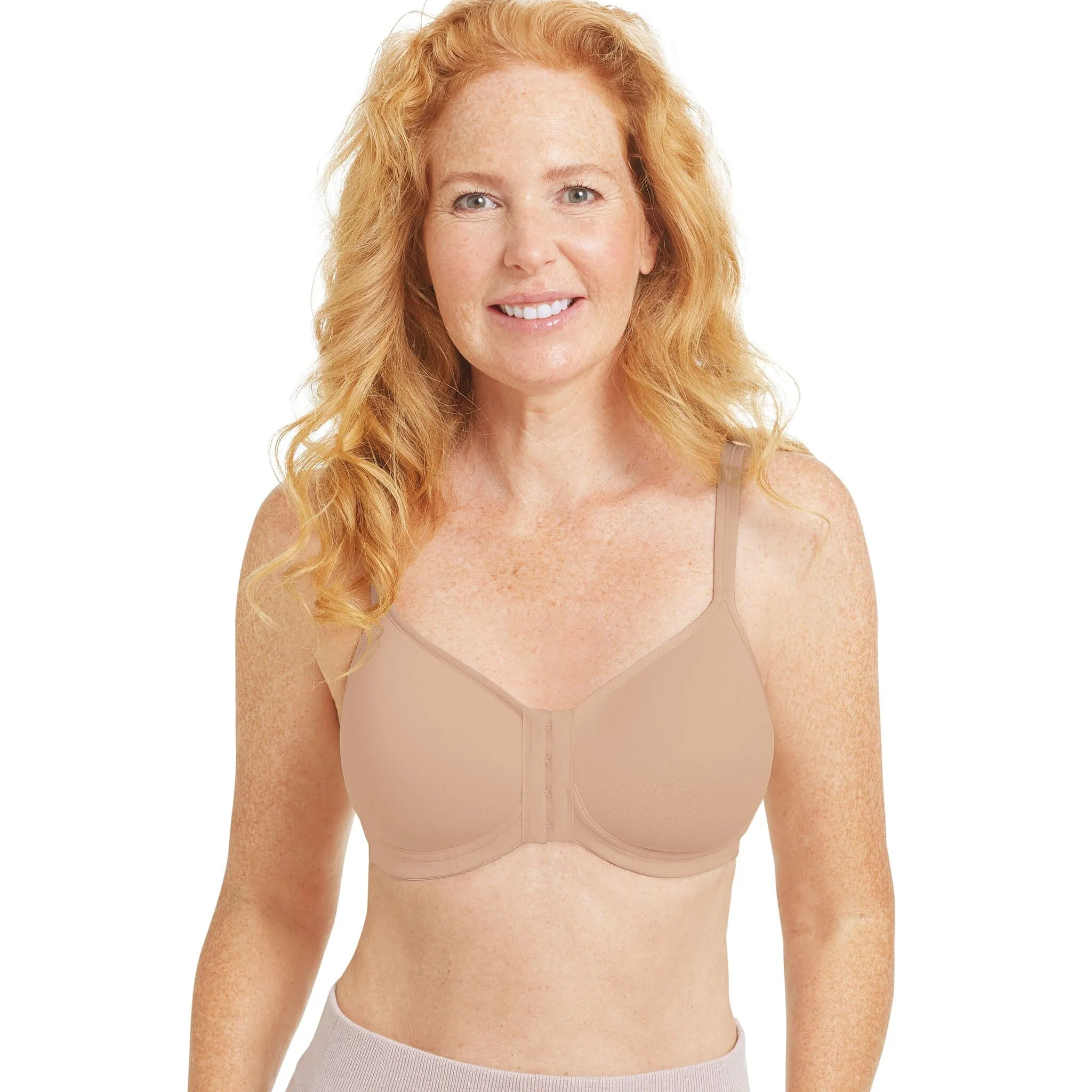 Amoena® Mara Front Closure T-Shirt Bra Dark Grey