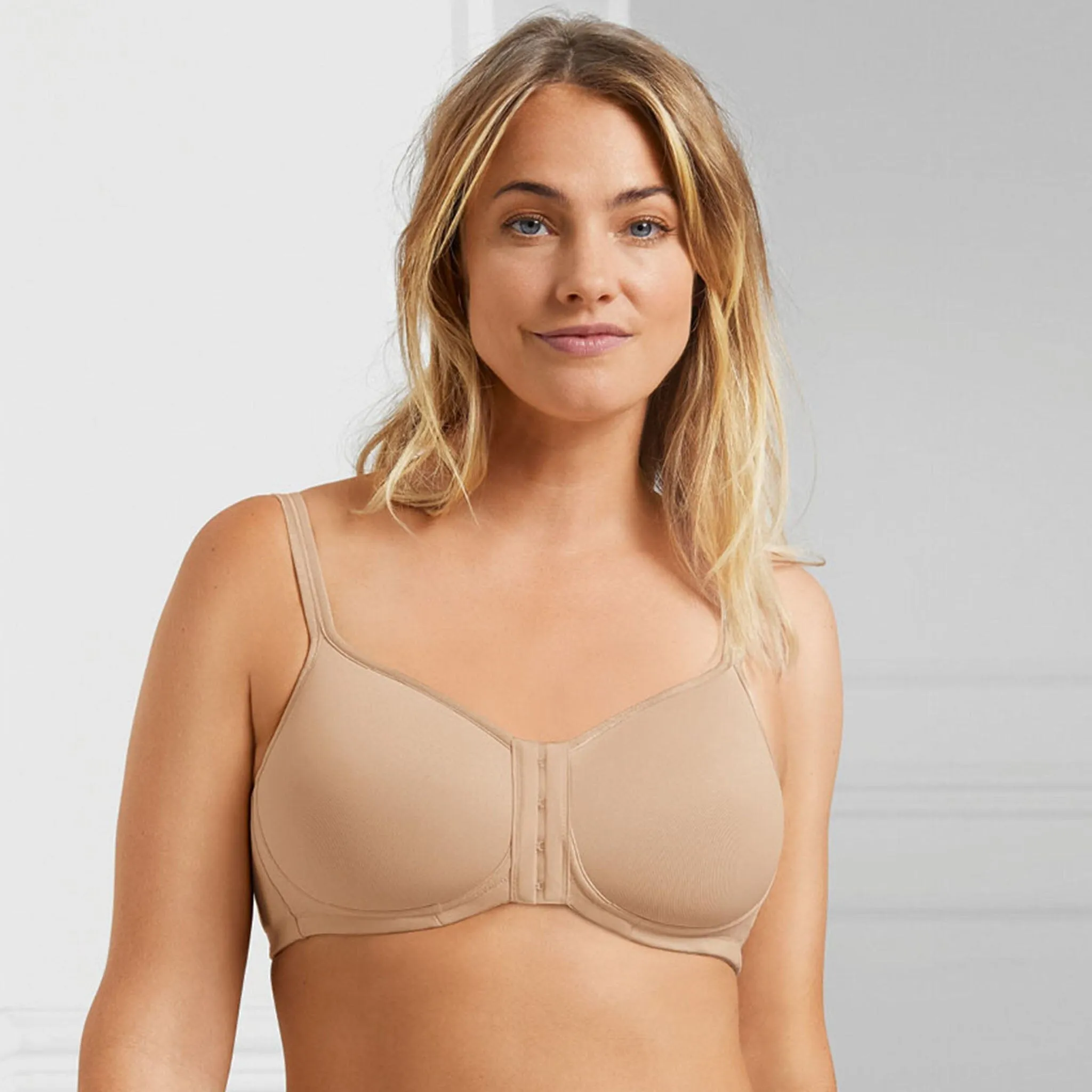 Amoena® Mara Front Closure T-Shirt Bra Dark Grey