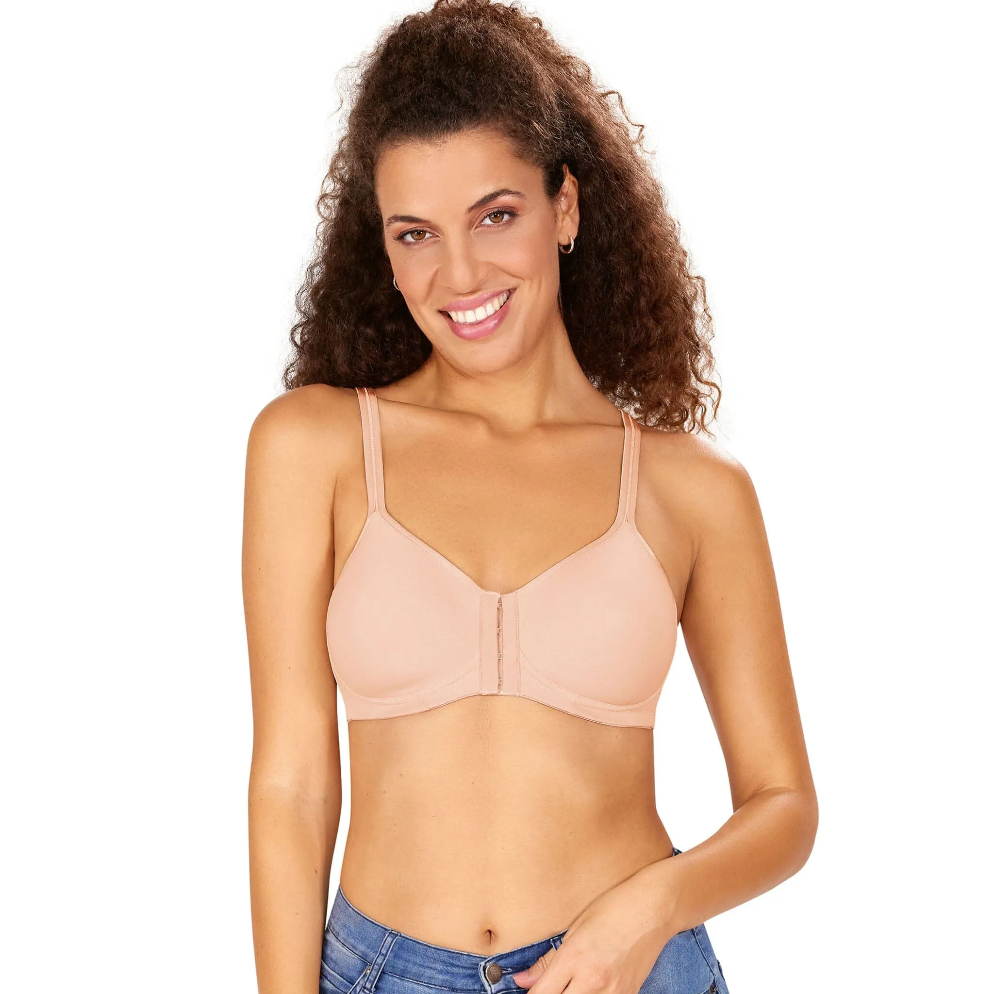 Amoena® Mara Front Closure T-Shirt Bra Dark Grey