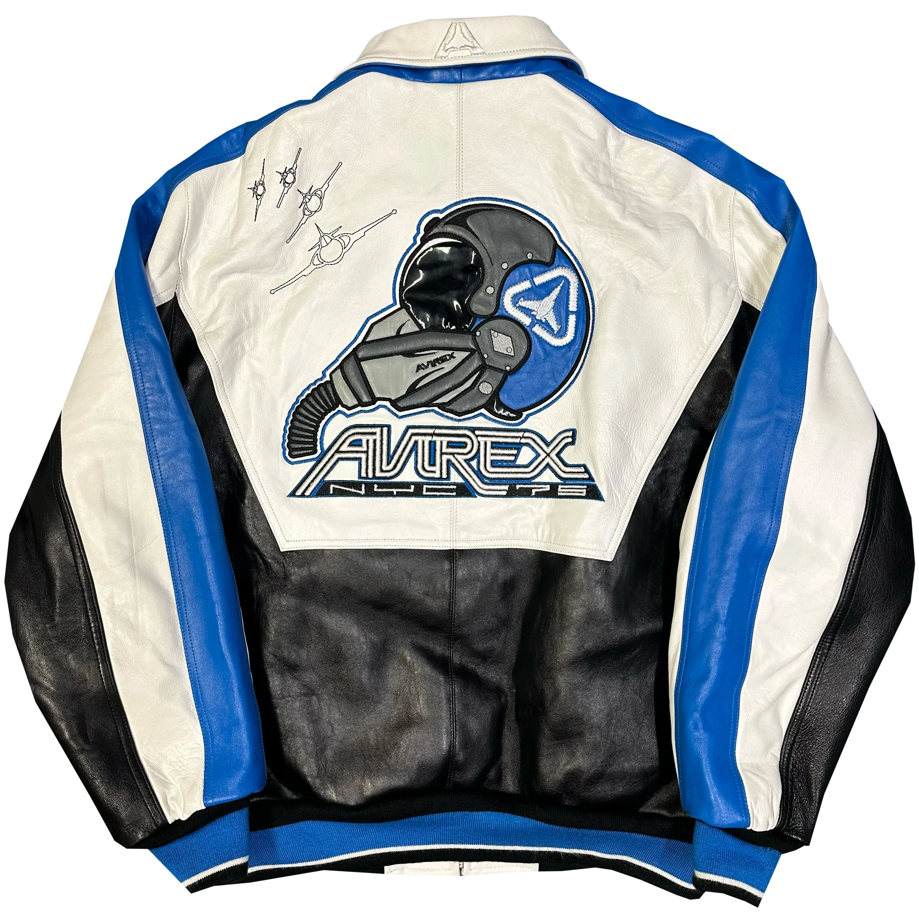 ARCHIVE Avirex Fighter Jet Leather Jacket ( XXL )