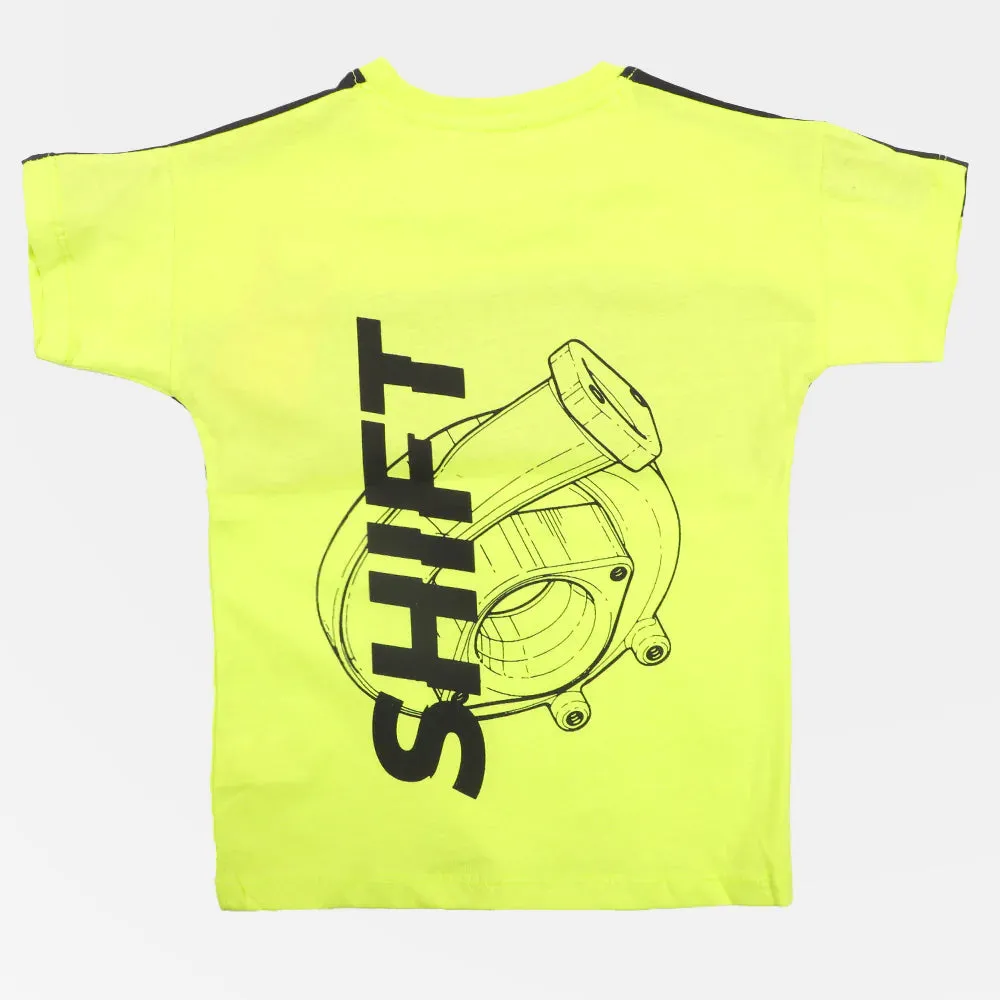 Boys T-shirt Shift - Lime Punch