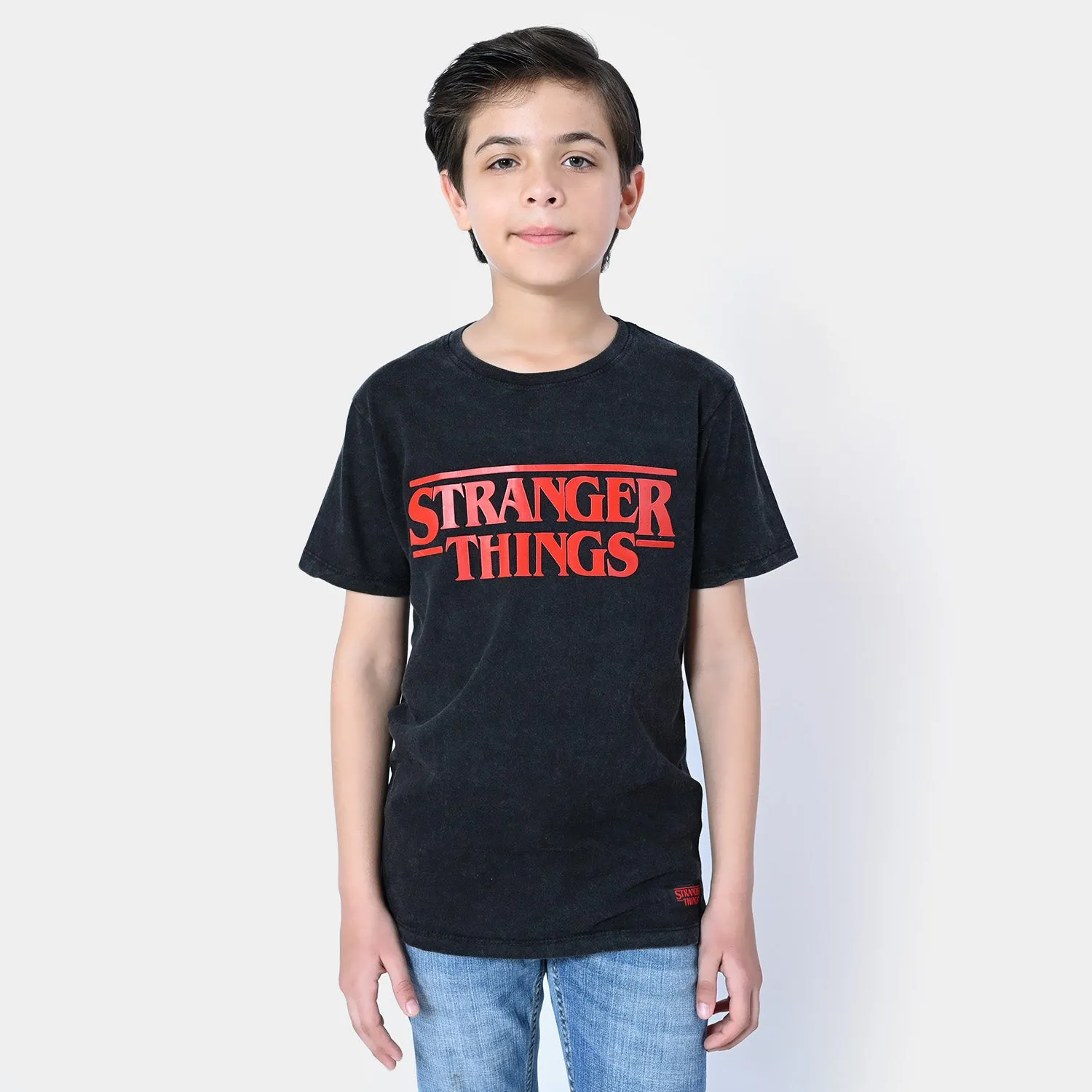 Boys T-Shirt Stranger Things | BLACK