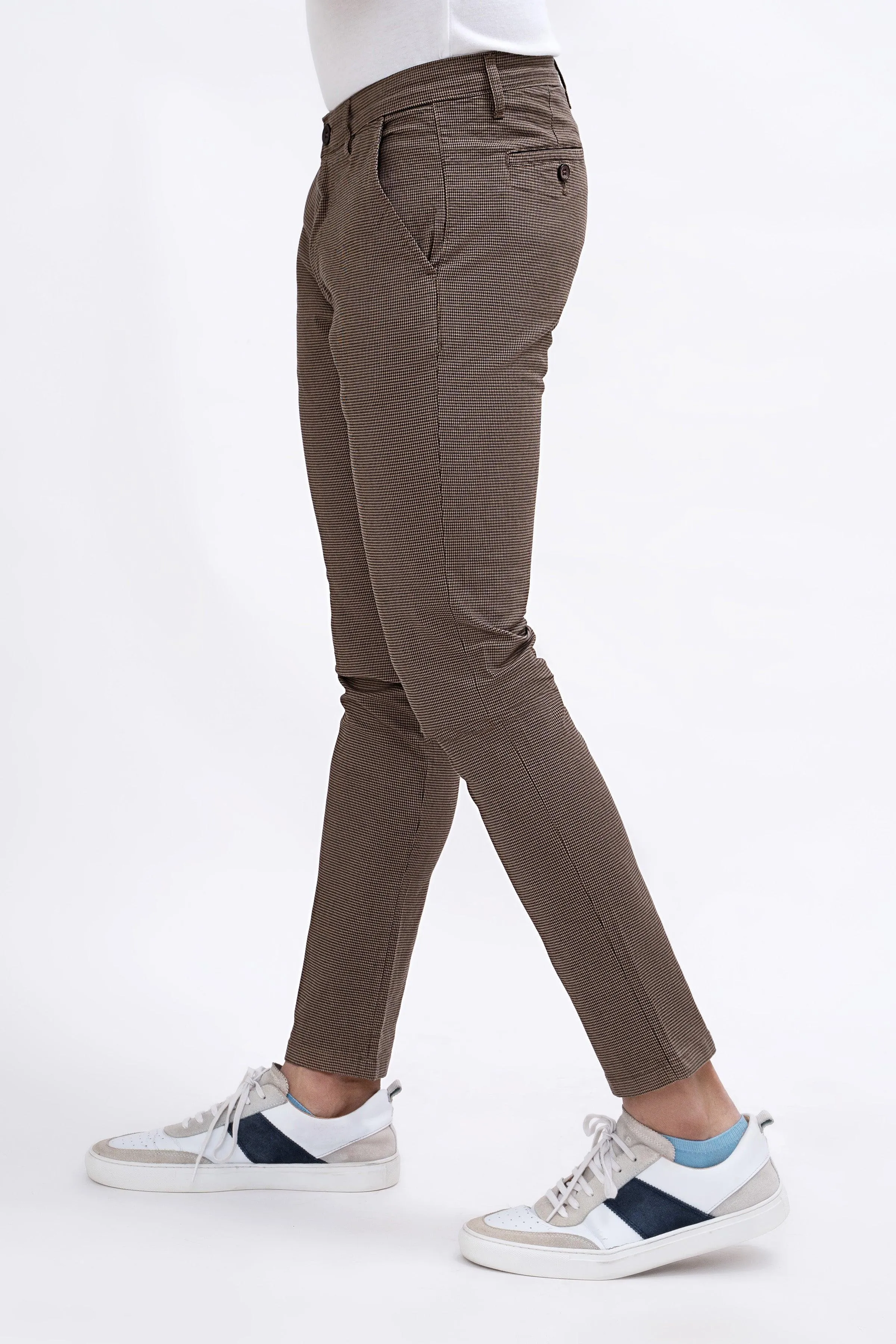 CASUAL PANT CROSS POCKET BROWN BLACK