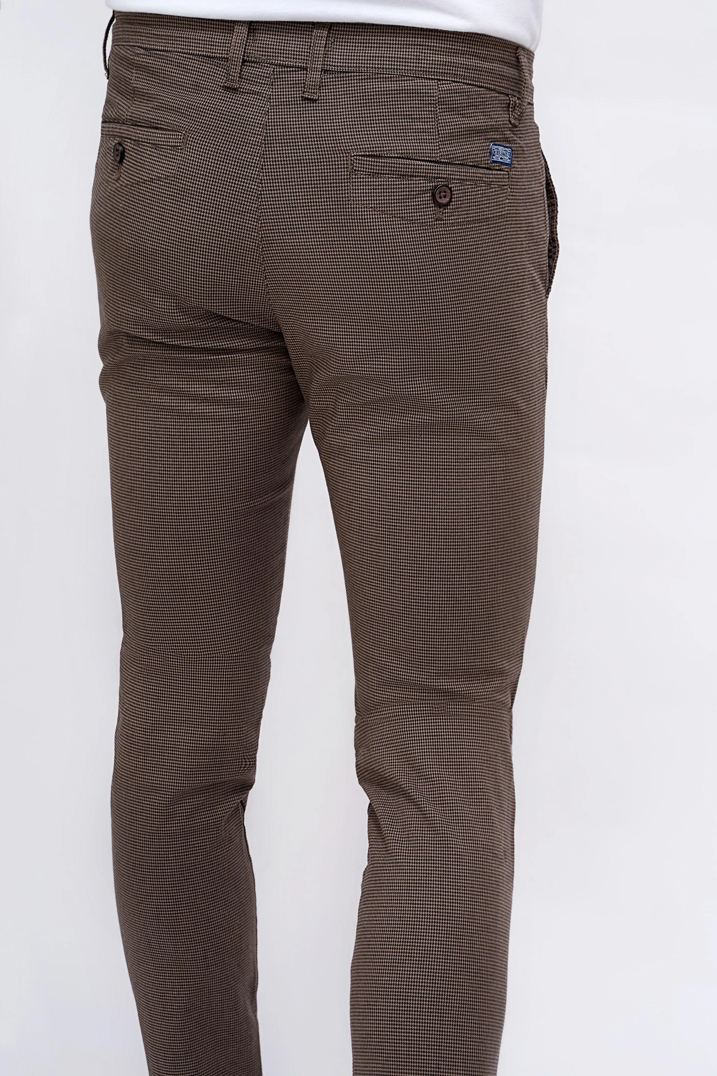 CASUAL PANT CROSS POCKET BROWN BLACK