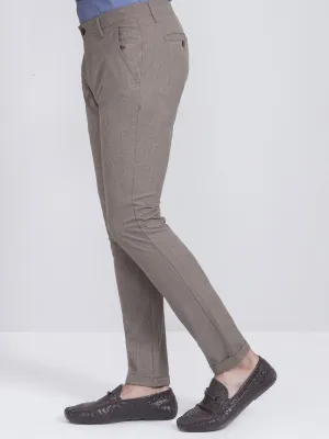 CASUAL PANT SLIM FIT KHAKI BROWN