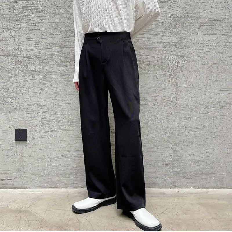 Casual Straight Drape Trousers