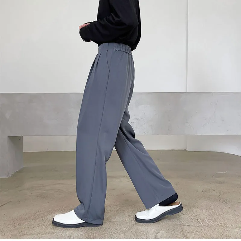 Casual Straight Drape Trousers