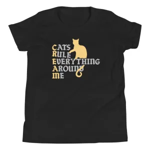 Cats Rule Everything Around Me Kid's Youth Tee