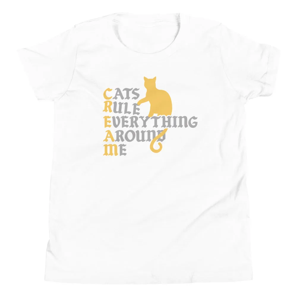 Cats Rule Everything Around Me Kid's Youth Tee