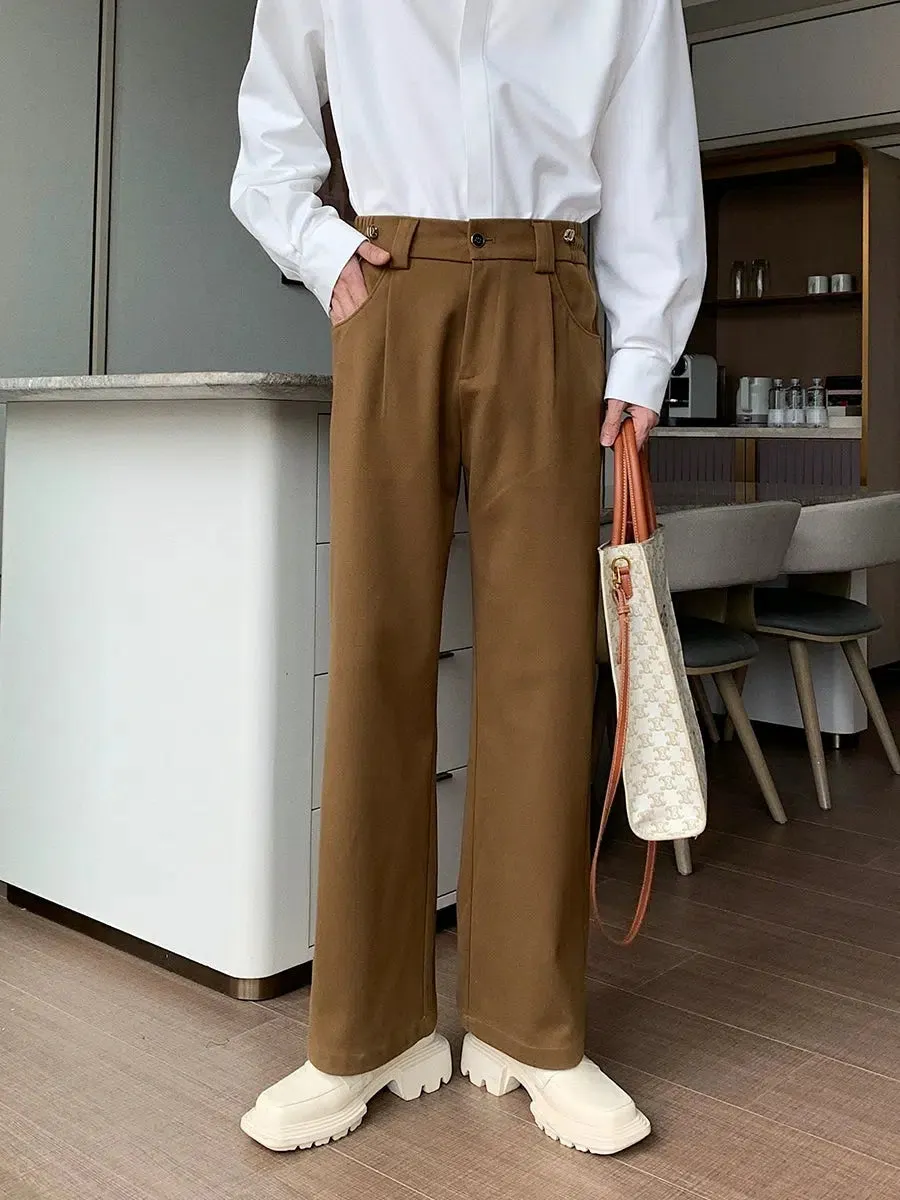 Classic Straight-Leg Casual Pants