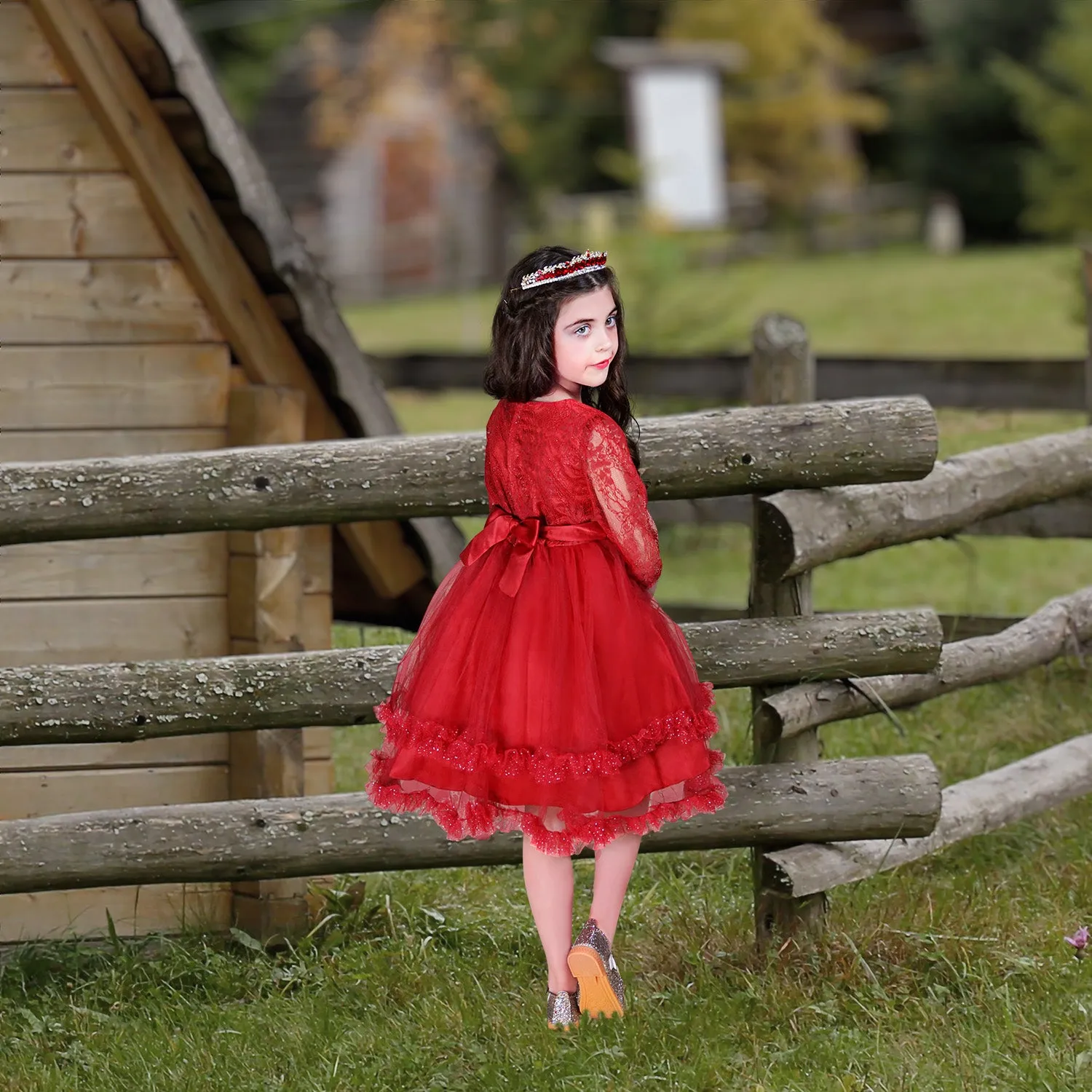 Estelle Dress - Valentine Red