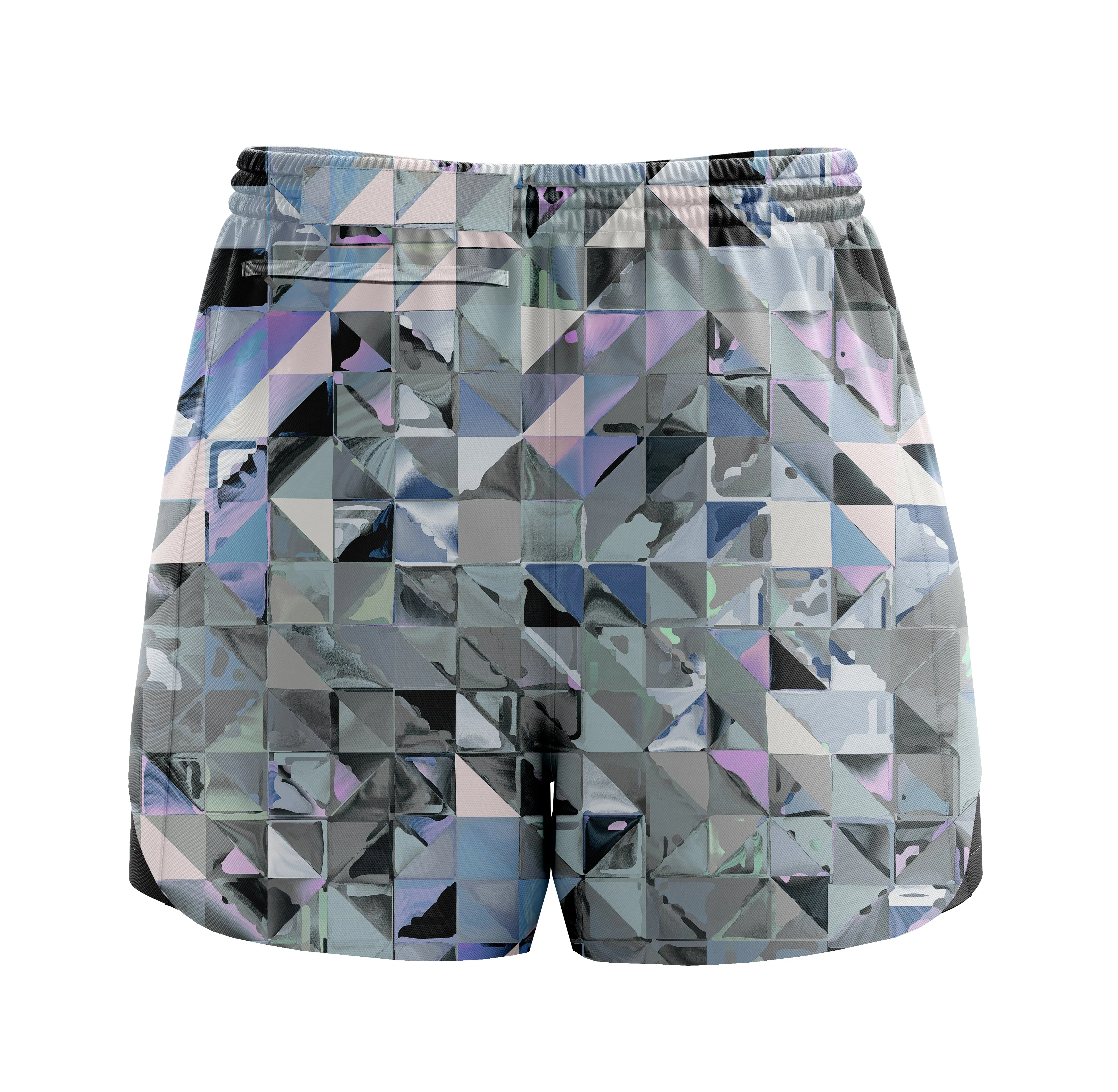 ''Geo monochrome'' classic shorts