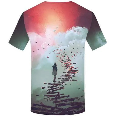 Graffiti T-shirt Men Art T-shirts 3d Abstract Tshirts Casual Painting Tshirt Printed Harajuku Shirt Print Short Sleeve T shirts