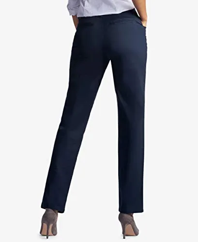 Lee Women's Relaxed Fit All Day Straight Leg Pant Imperial Blue 12 Long