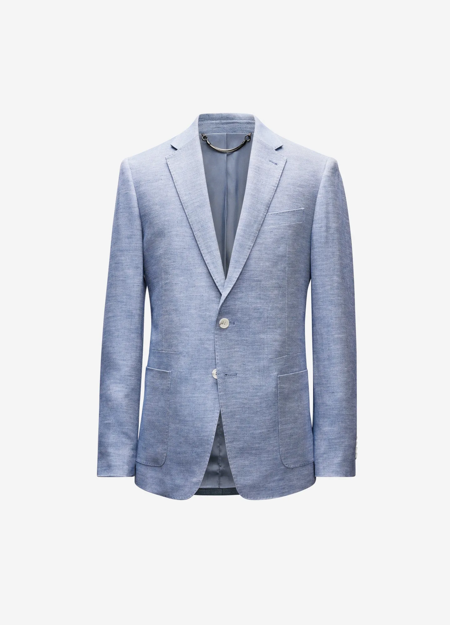 Lyocell Linen Blazer Blue