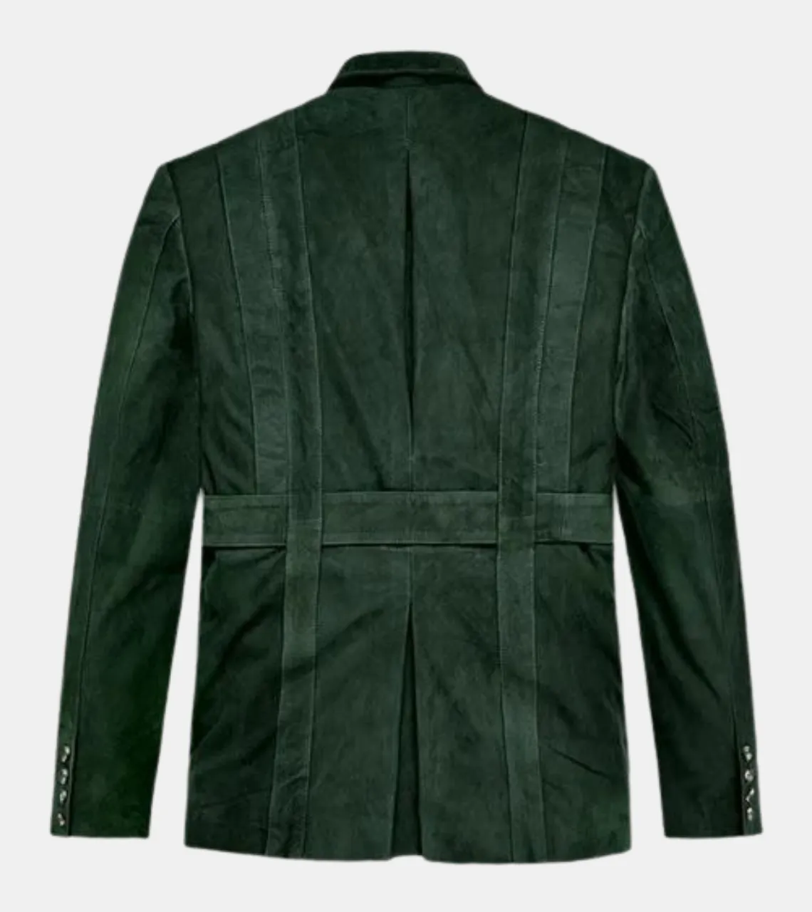 Mateo Men's Green Suede Leather Jacket