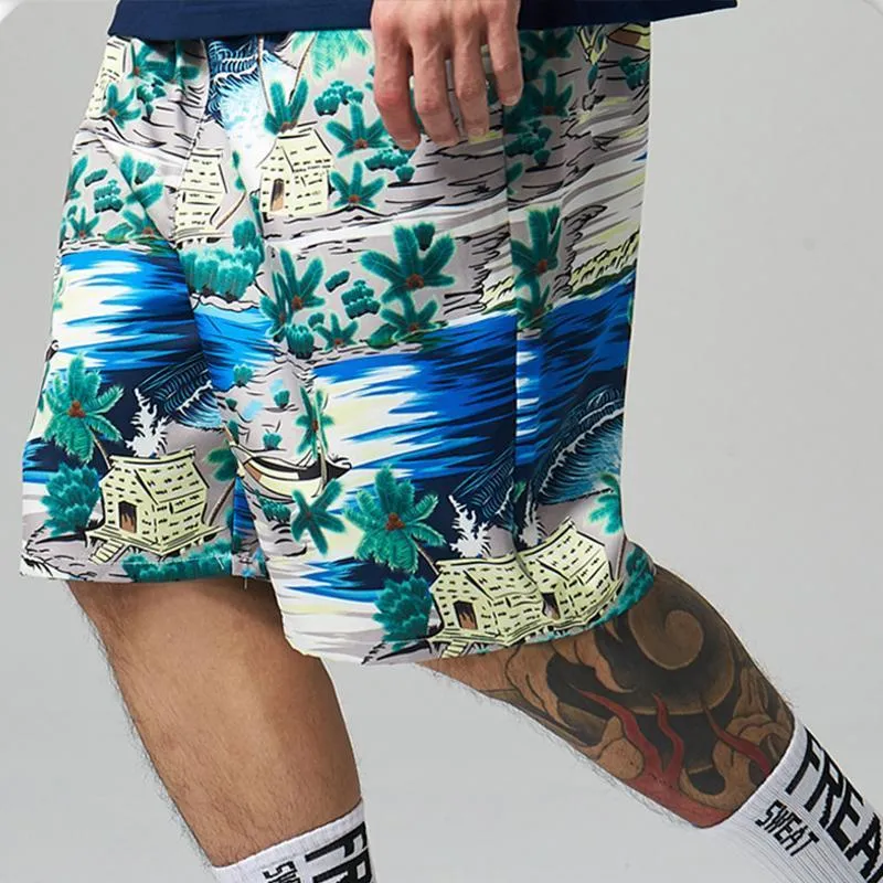 Men Beach Printed Casual Shorts