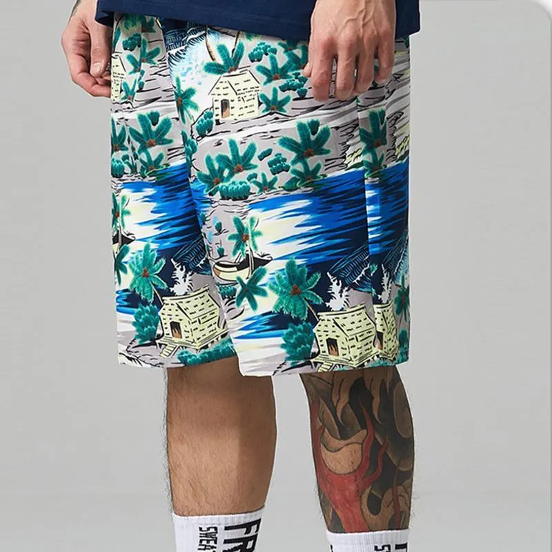 Men Beach Printed Casual Shorts