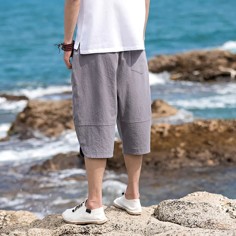 Men Casual Calf-Length Pants