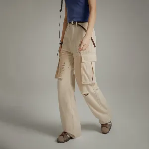 Multi-Pocket Casual Loose Pants