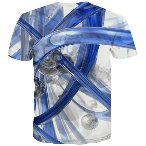 Psychedelic T-shirt Men Harajuku T-shirts Graphic White Tshirt Anime Abstract Tshirt Printed Gothic T-shirts 3d Short Sleeve