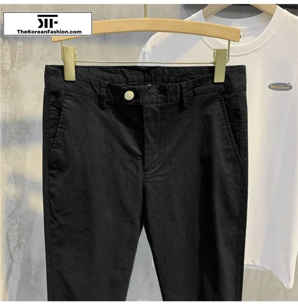 Retro Cotton Casual Pants