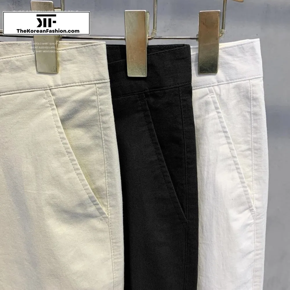 Retro Cotton Casual Pants