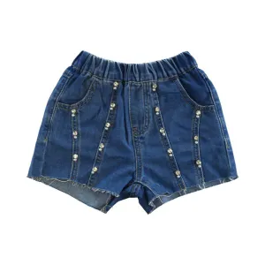 Rhinestone Denim Shorts