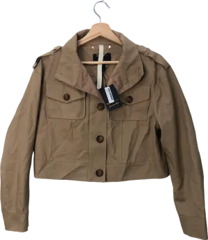 River Island Beige Cotton Jacket UK 6