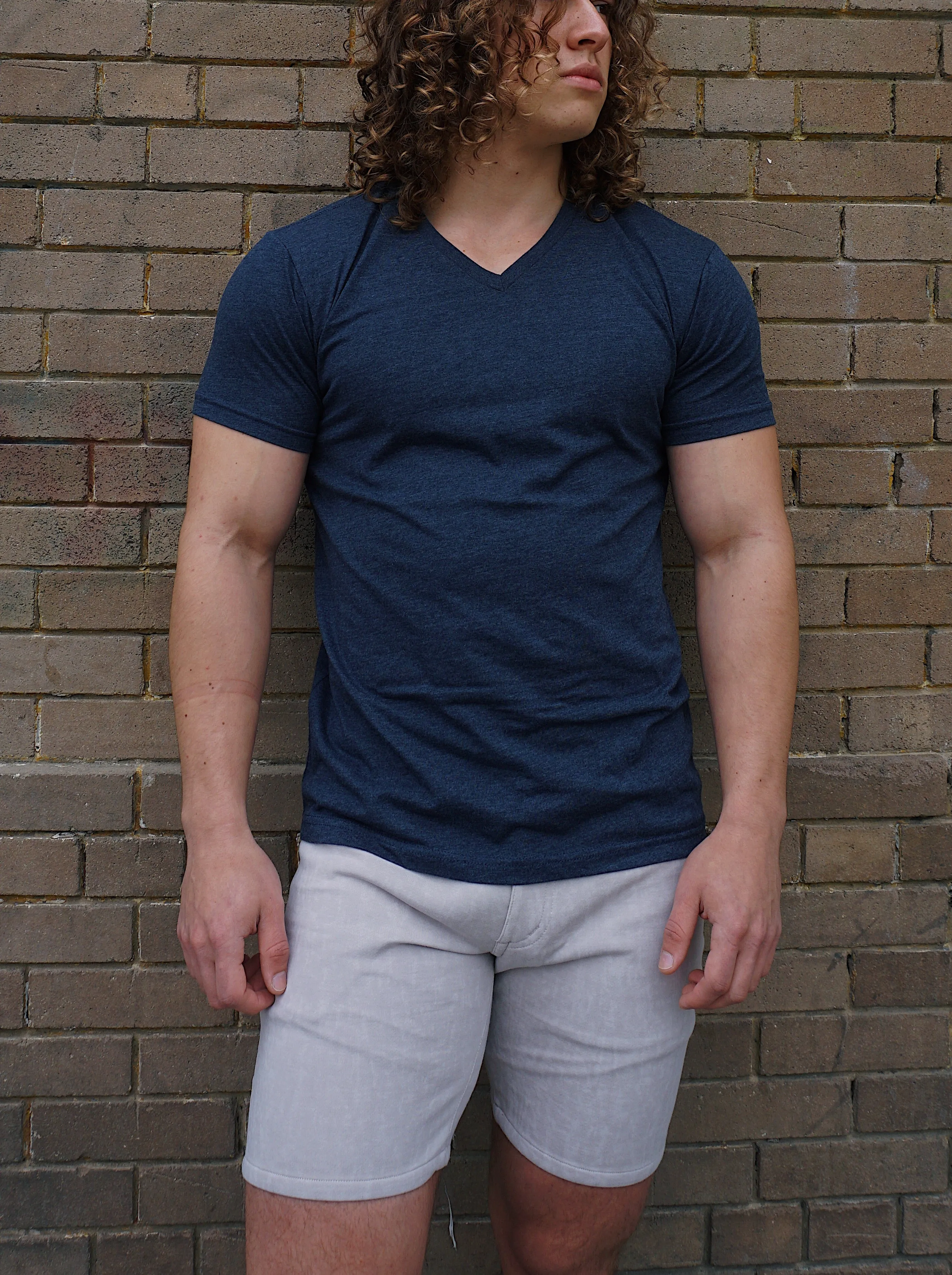 ROLO PREMIUM V-NECK T-SHIRT MIDNIGHT NAVY