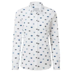 Schoffel Ladies Norfolk Shirt - Butterfly Print