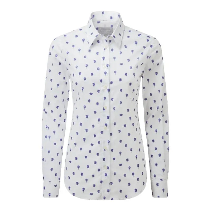 Schoffel Ladies Norfolk Shirt - Pansy Print