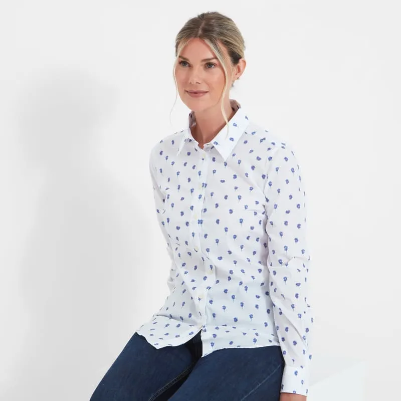 Schoffel Ladies Norfolk Shirt - Pansy Print