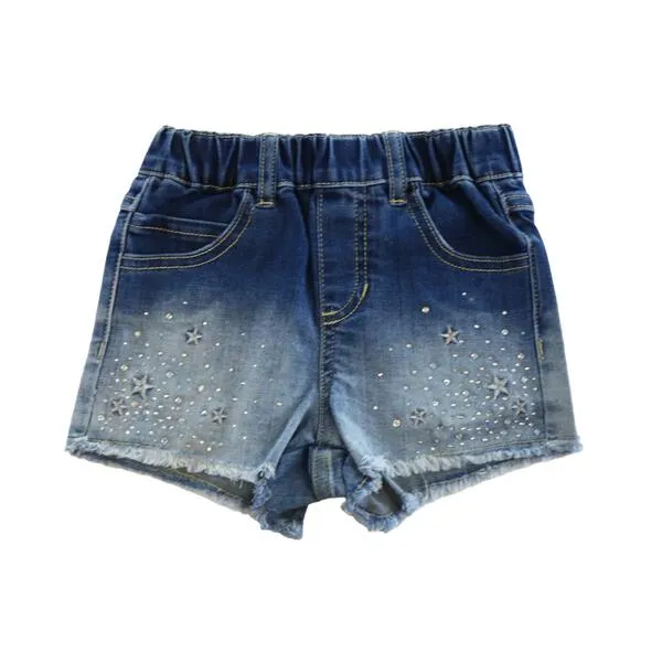 Star & Rhinestone Denim Shorts