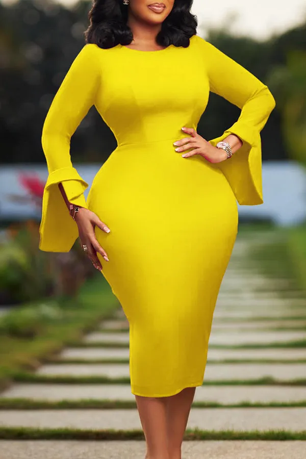 Stylish Bodycon Long Sleeve Dress