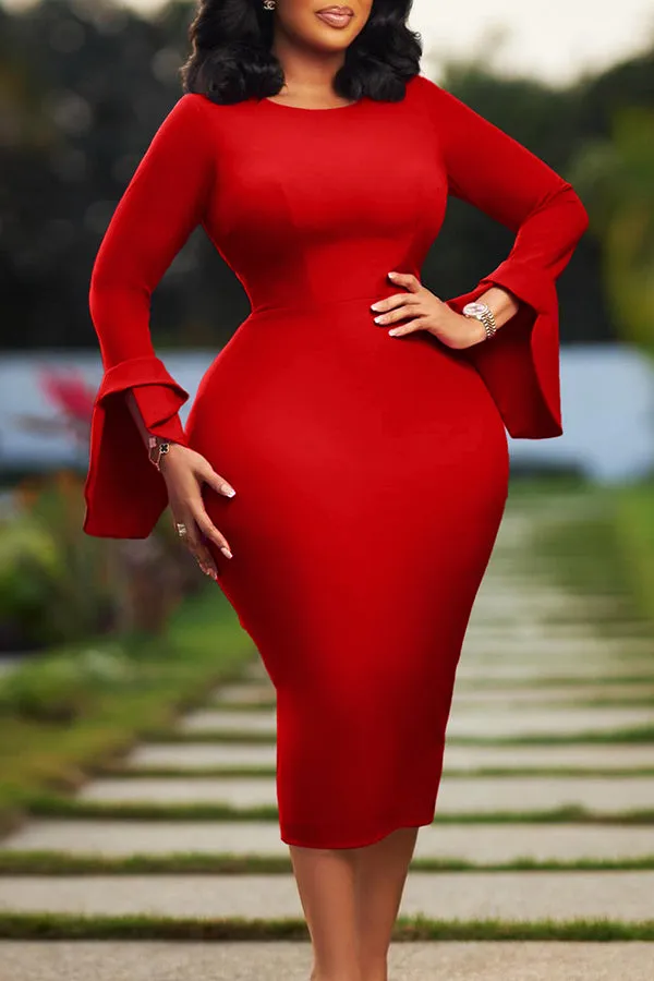 Stylish Bodycon Long Sleeve Dress