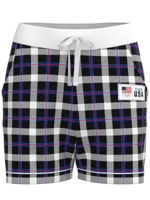 Team USA Plaid Shorts (Women's)