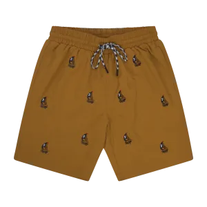 THE CLASSIC SWIM SHORTS-CHESTNUT